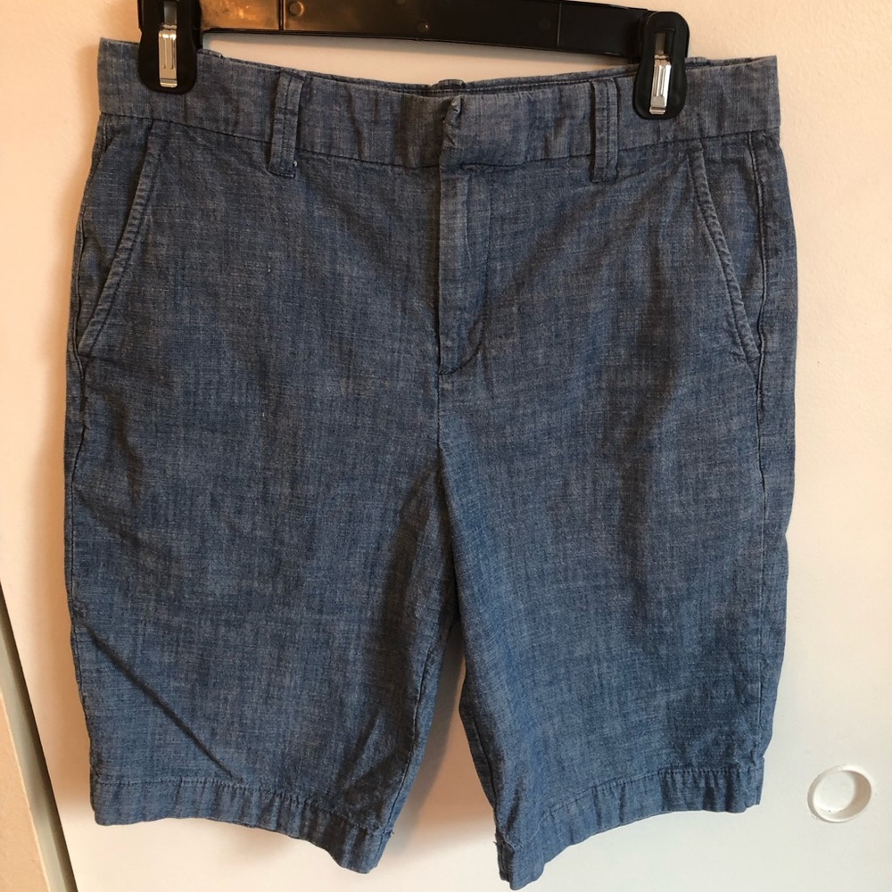 GAP Women’s Denim Blue Flat Front Shorts